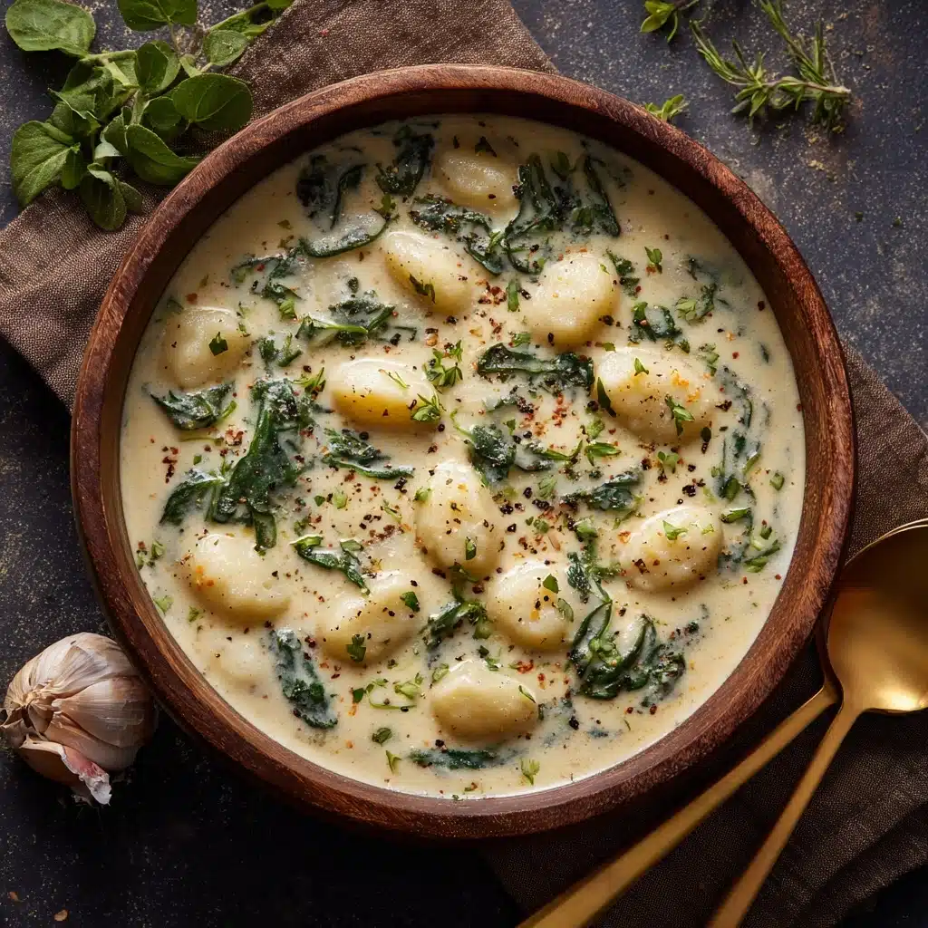 Creamy Garlic Chicken Gnocchi Soup Recipe