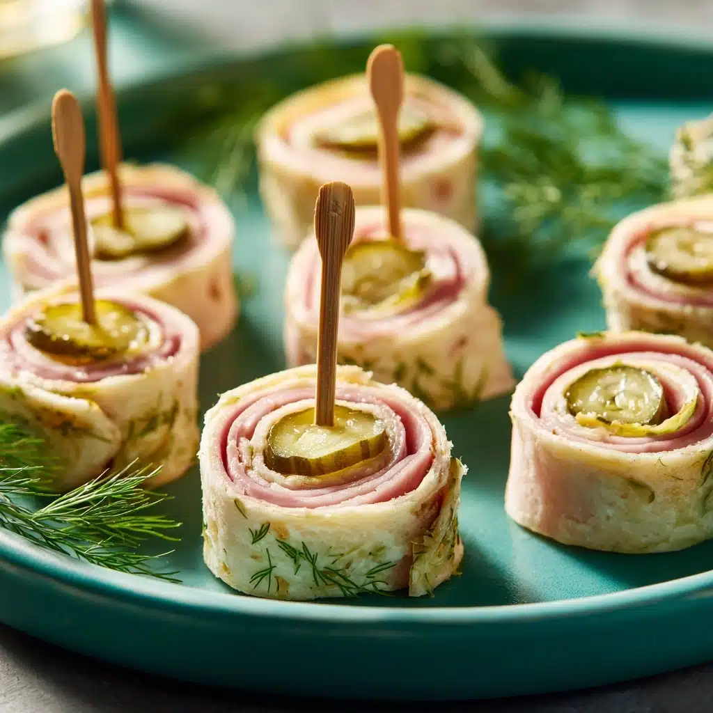 Ham and Pickle Roll Ups Recipe - Recipe Image