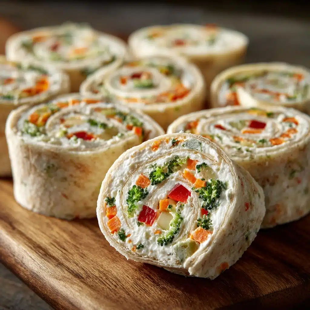 Vegetable Cream Cheese Tortilla Roll Ups Recipe - Recipe Image