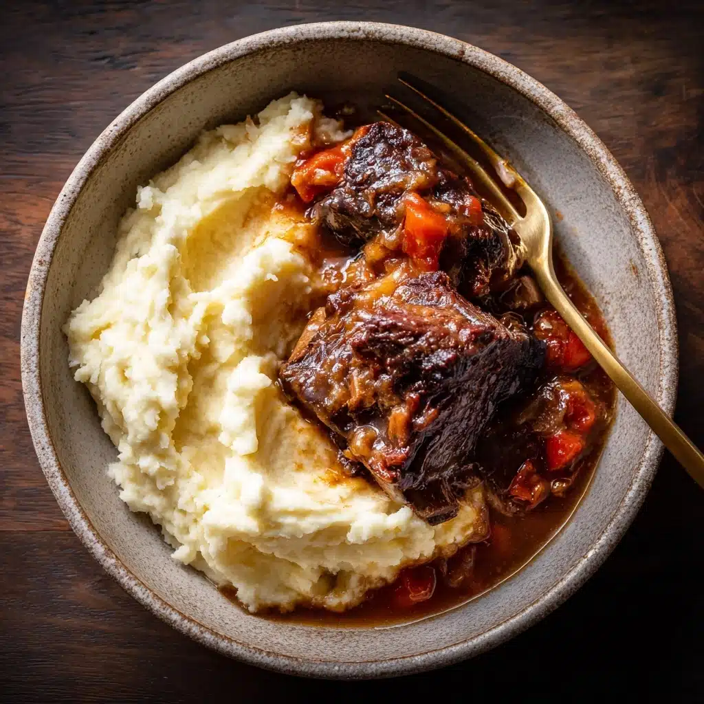 Crockpot Red Wine Braised Short Ribs Recipe - Recipe Image