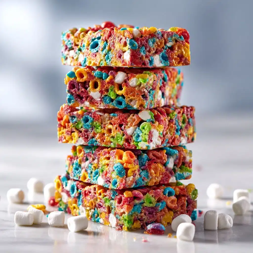 Fruity Pebbles Rice Krispie Treats Recipe - Recipe Image