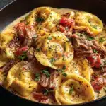 Cheesesteak Tortellini in Rich Provolone Sauce Recipe