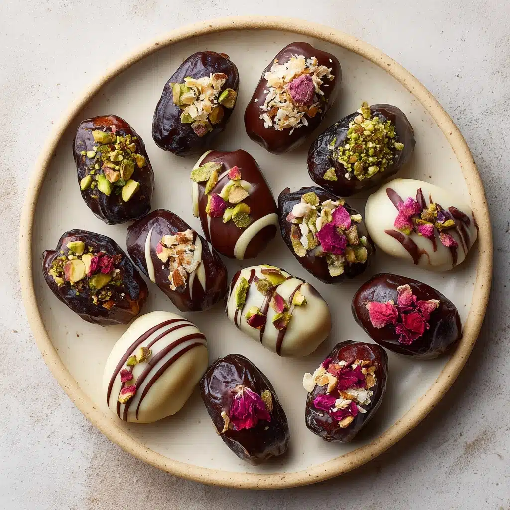 Cashew-Stuffed Chocolate Covered Dates Recipe - Recipe Image