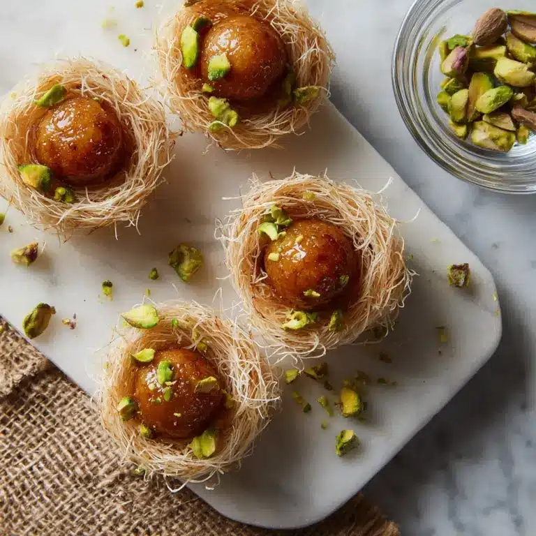 Gulab Jamun in Kunafa Nests Recipe
