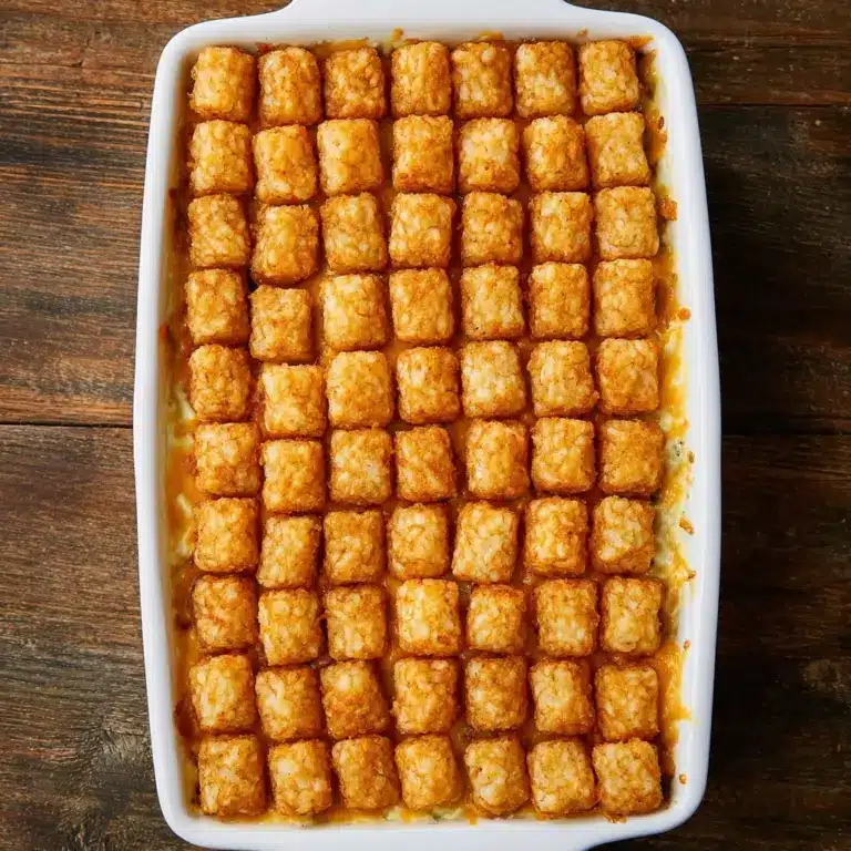 Chicken Tot Pie (Tater Tot Pot Pie) Recipe