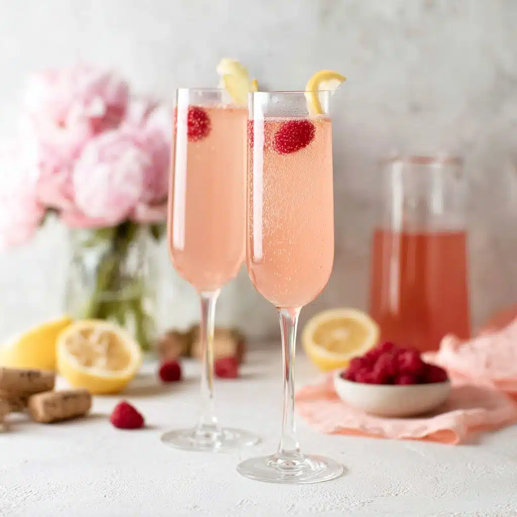 Pink Lemonade Mimosas Recipe - Recipe Image