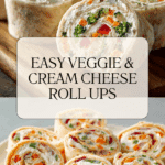 Vegetable Cream Cheese Tortilla Roll Ups Recipe
