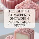 Strawberry Snow Skin Mooncakes Recipe