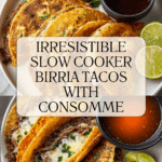 Easy Birria Tacos with Consomme in the Slow Cooker Recipe
