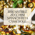 Baked Zucchini Spinach and Feta Casserole Recipe