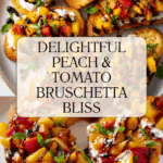 Quick Peach Bruschetta with Whipped Ricotta Recipe