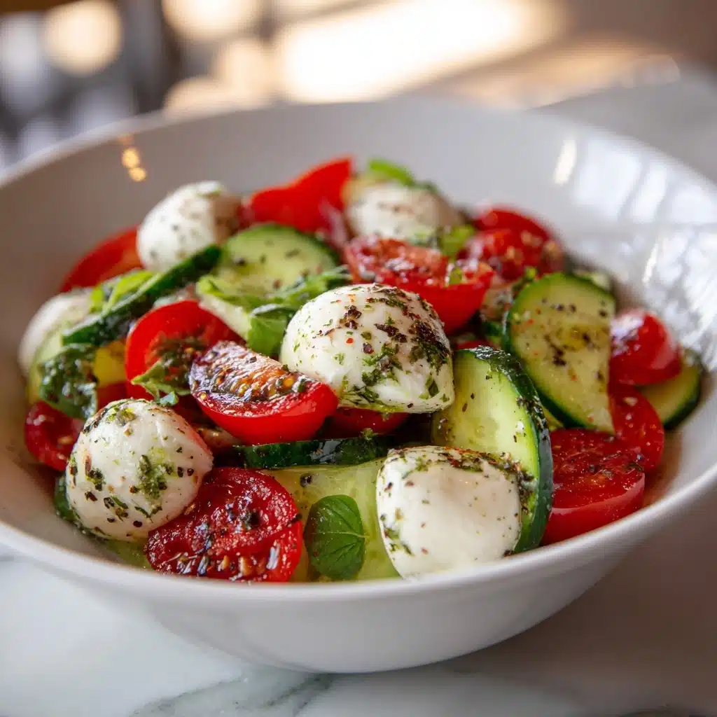 Cucumber Caprese Salad Recipe - Recipe Image
