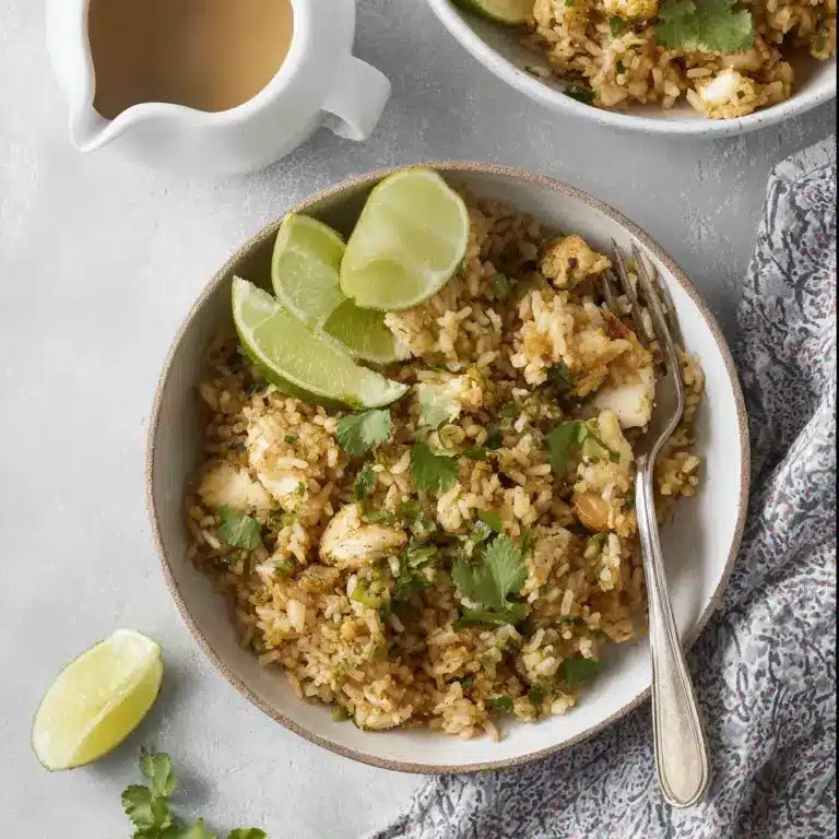 One Pan Salsa Verde Chicken and Rice Recipe