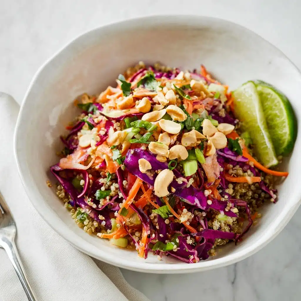 Crunchy Thai Peanut & Quinoa Salad Recipe - Recipe Image