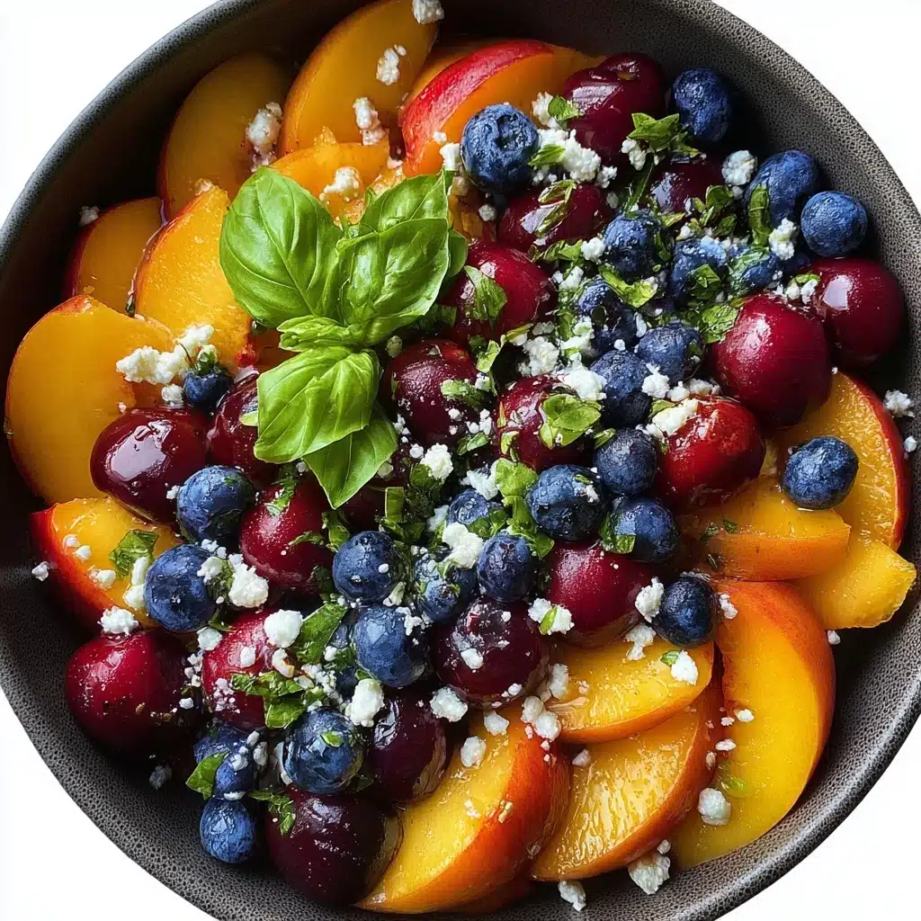 Blueberry Peach Feta Salad Recipe