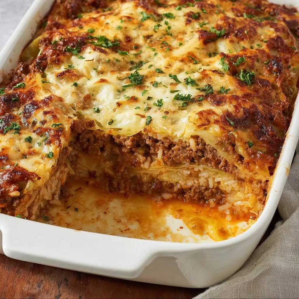Italian Unstuffed Cabbage Roll Casserole Recipe - Recipe Image