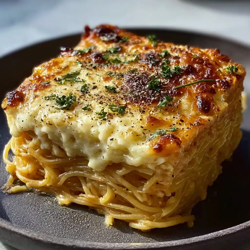 Baked Cream Cheese Spaghetti Casserole Recipe - Recipe Image