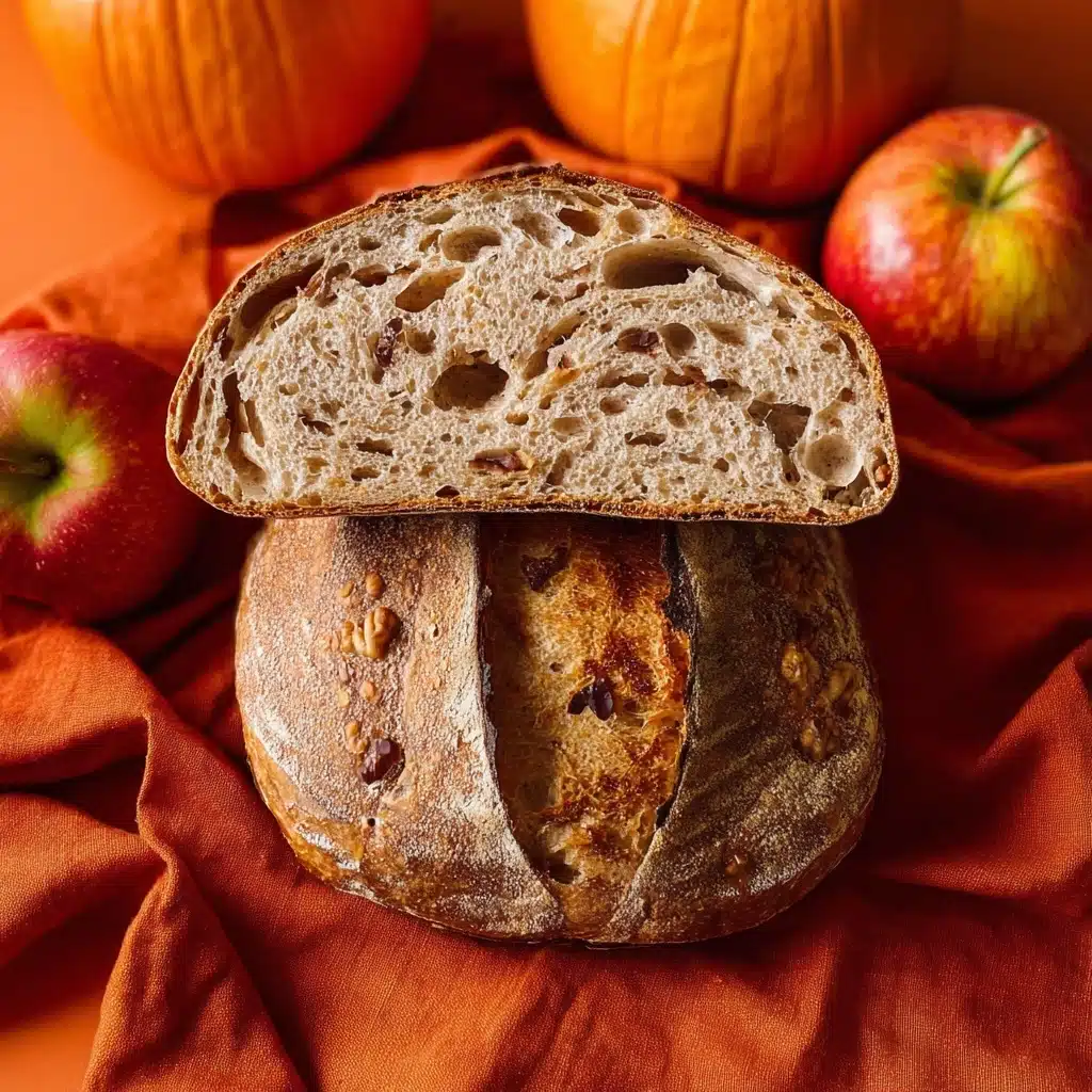 Sourdough Pumpkin Apple Bread with Cinnamon and Pecans Recipe