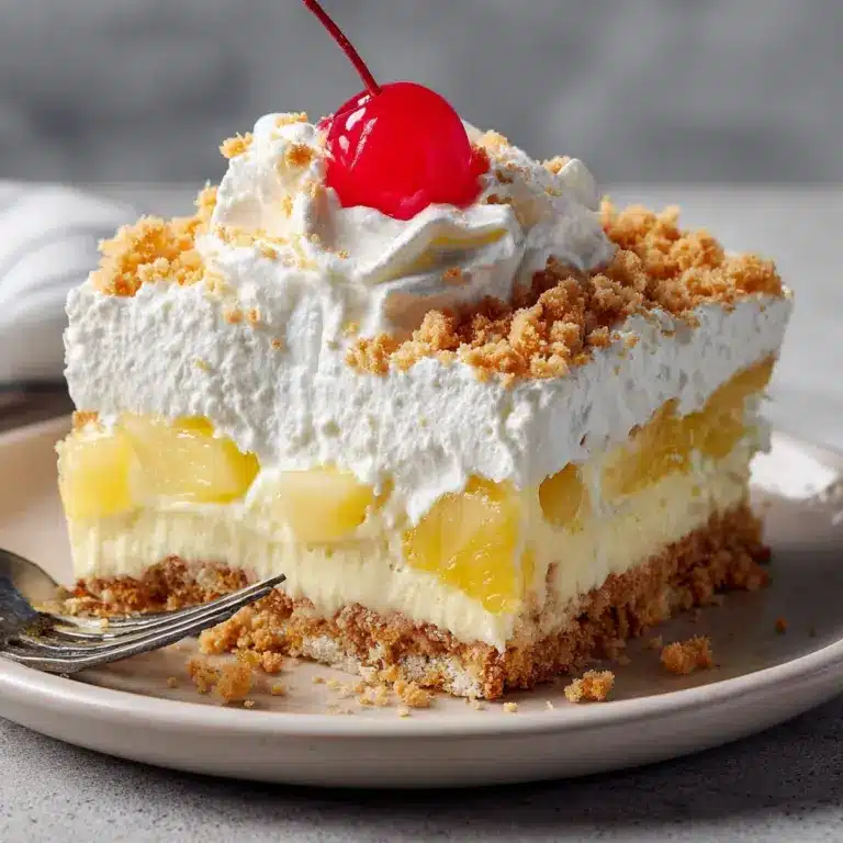 Banana Split Cake - No Bake Recipe