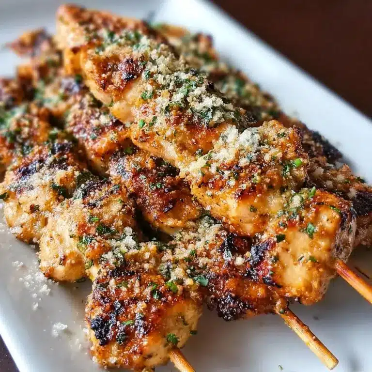 Ranch Garlic Parmesan Chicken Skewers Recipe