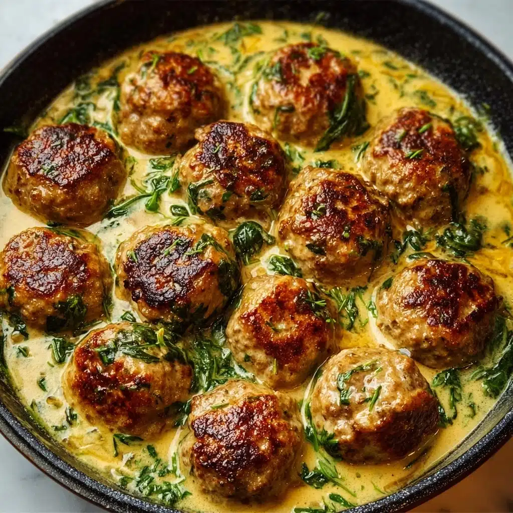 Creamy Spinach Turkey Meatballs Recipe - Recipe Image