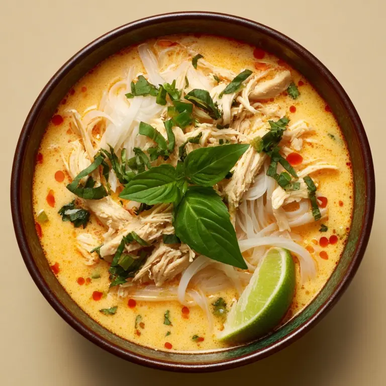 Easy Thai Chicken Curry Soup Recipe