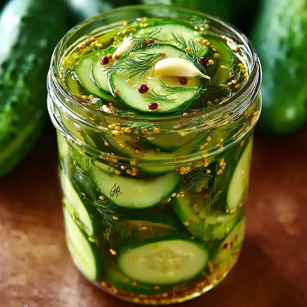 Quick Refrigerator Pickles Tangy and Flavorful Delight Recipe - Recipe Image