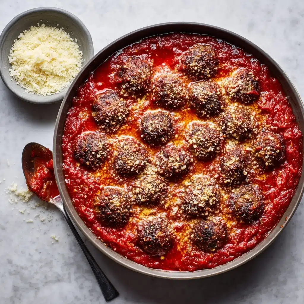 Easy Italian Meatballs in Tomato Sauce Recipe - Recipe Image