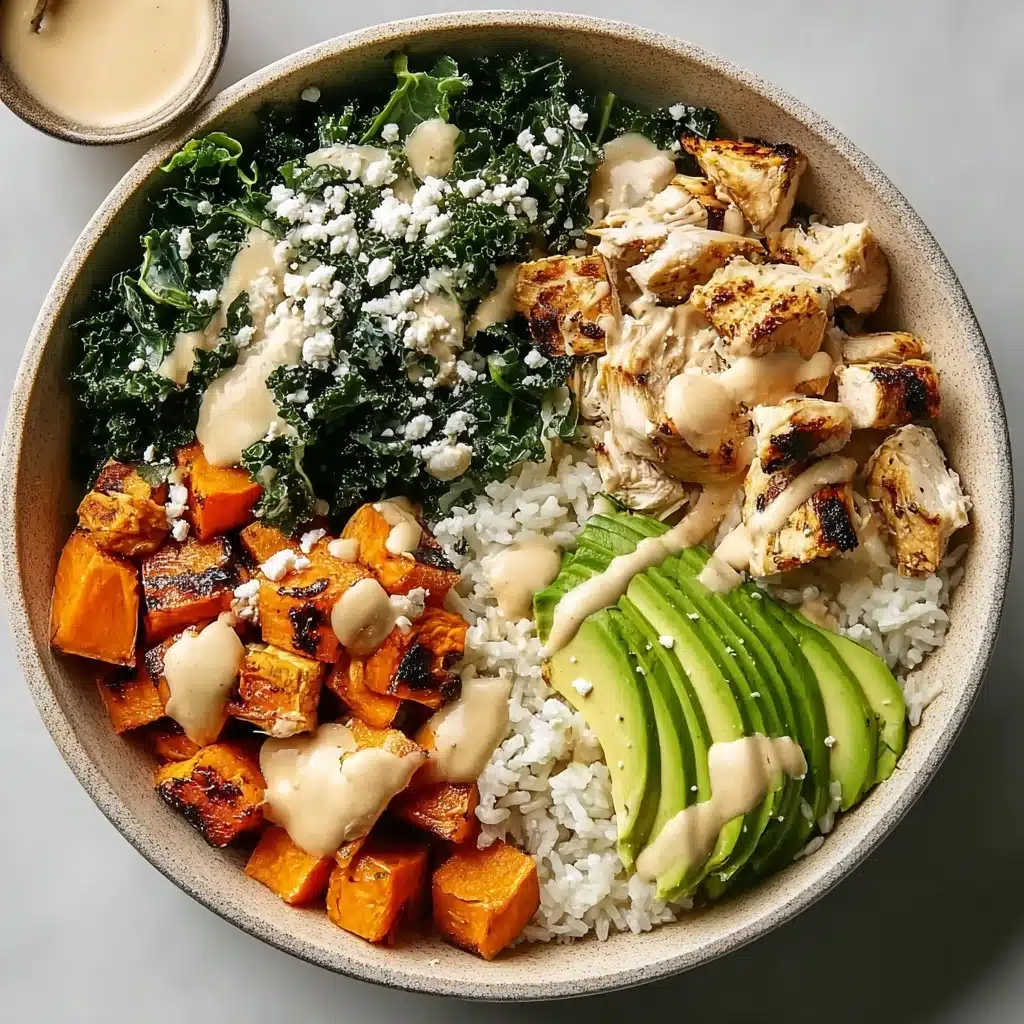 Roasted Chicken, Sweet Potato, and Kale Bowls Recipe - Recipe Image