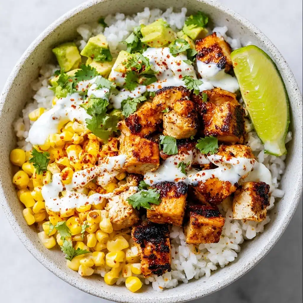 Street Corn Chicken Rice Bowl Recipe - Recipe Image