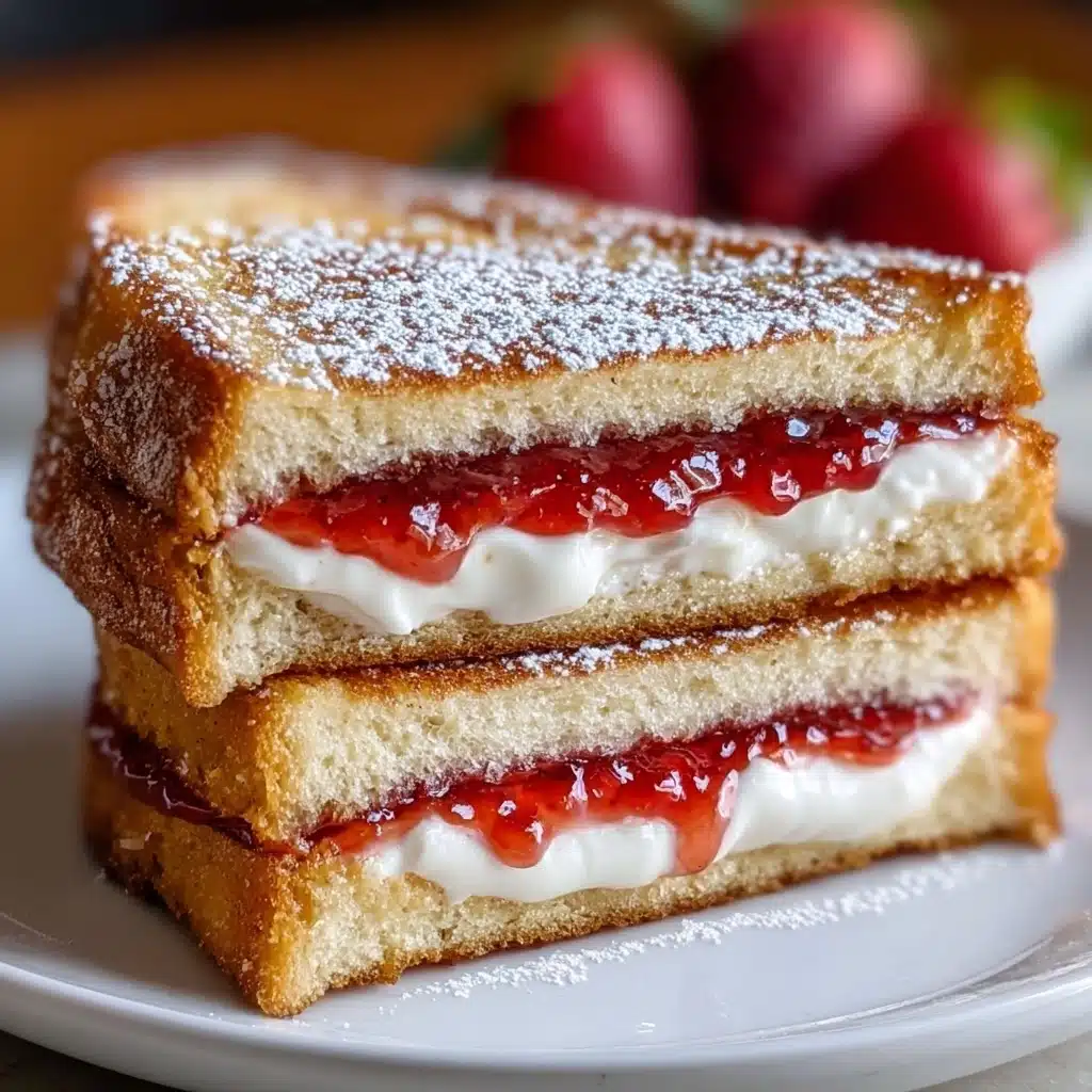 Fried Strawberry Cheesecake Sandwiches Recipe