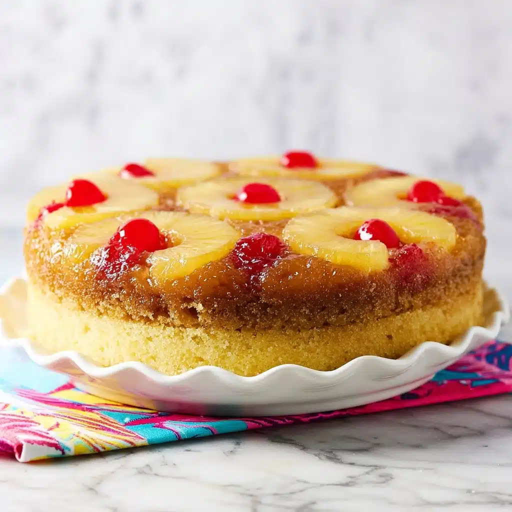 Pineapple-Upside Down Cheesecake Recipe - Recipe Image