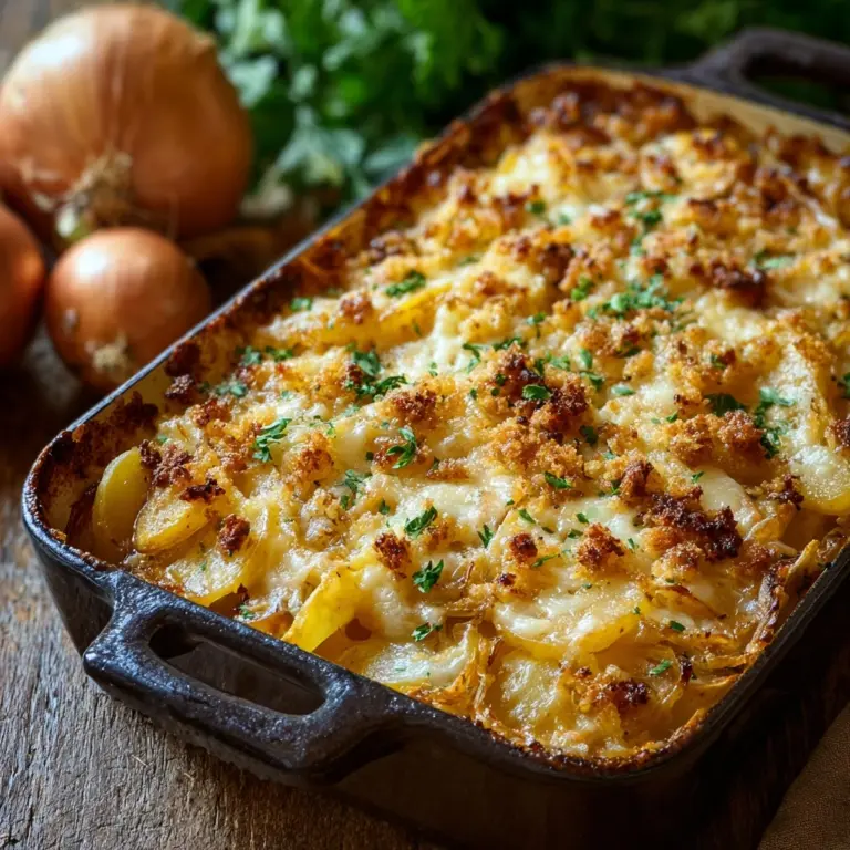French Onion Potato Bake Recipe