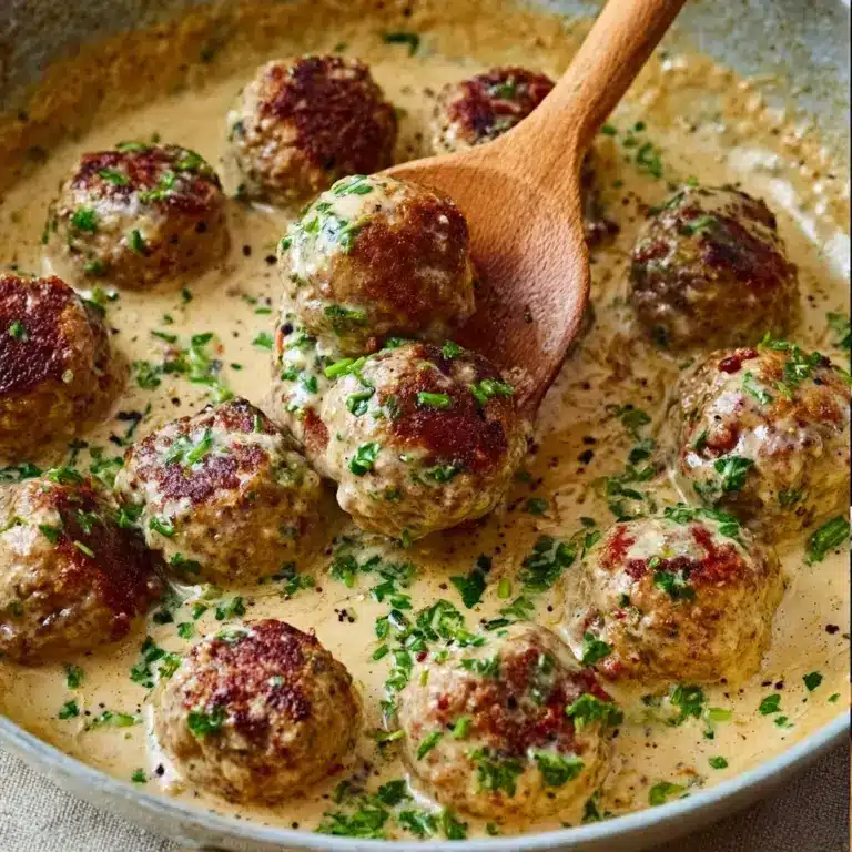 Creamy Spinach Turkey Meatballs Recipe