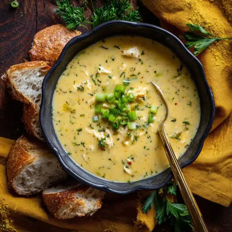 Hearty Cheddar Garlic Herb Potato Soup Recipe