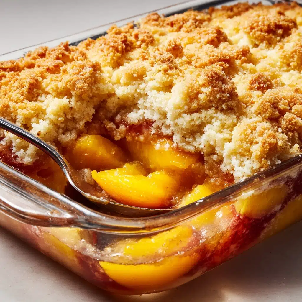 Quick and Easy Bisquick Peach Cobbler Recipe - Recipe Image