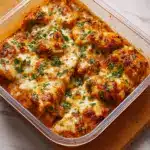 High Protein Creamy Garlic Cheesy Chicken & Potatoes Recipe