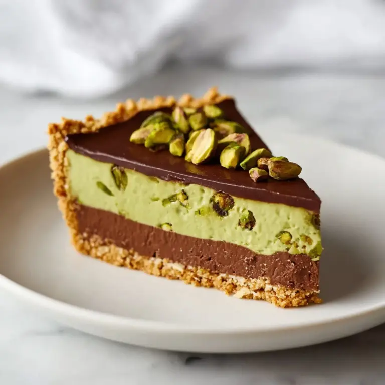 Chocolate Pistachio Ganache Tart Recipe