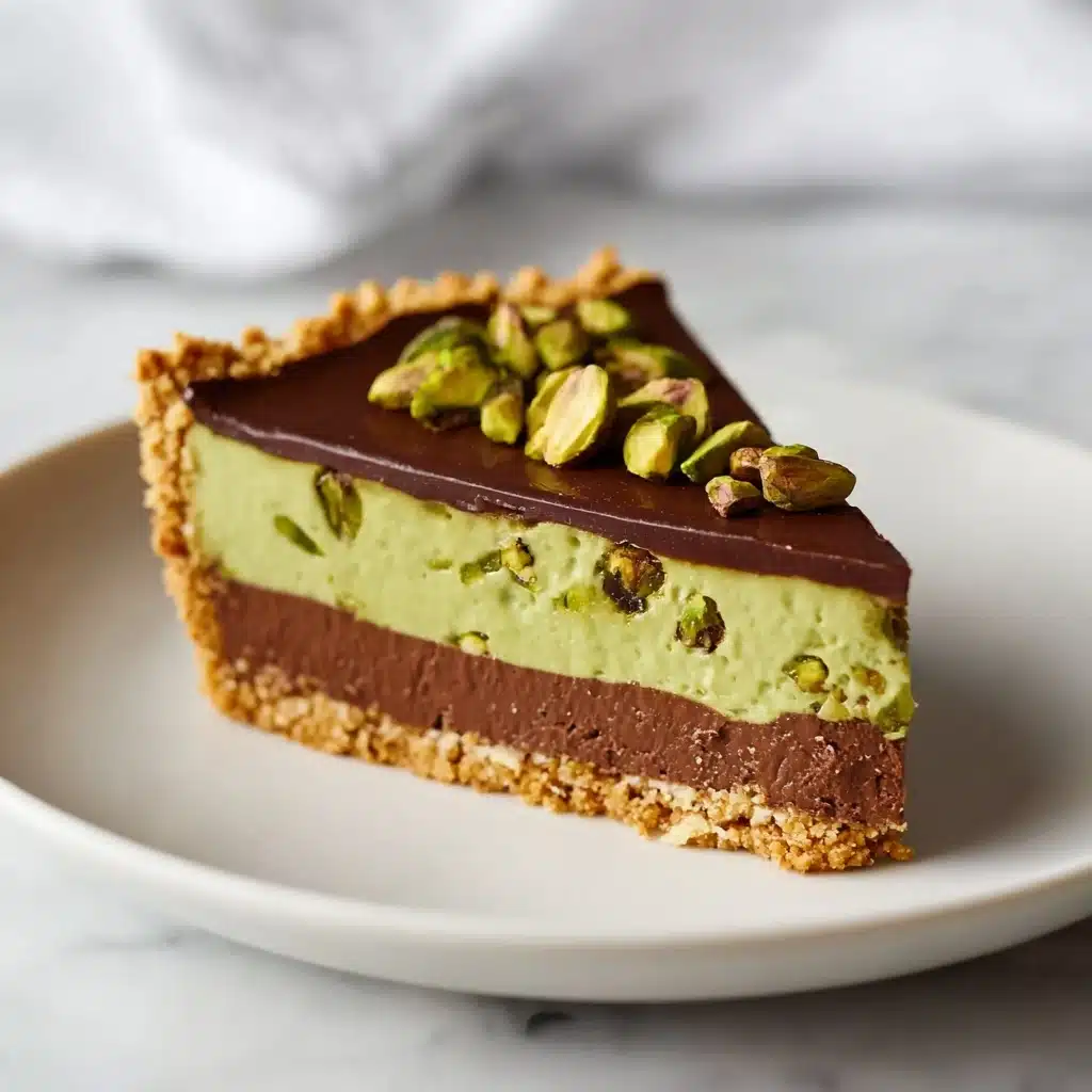 Chocolate Pistachio Ganache Tart Recipe - Recipe Image