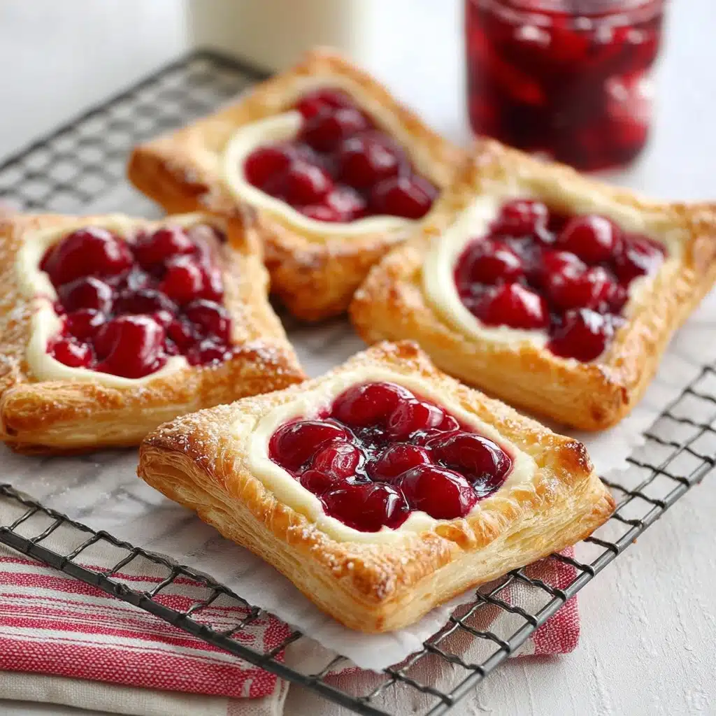 Quick and Easy Cherry Cream Cheese Danishes Recipe - Recipe Image