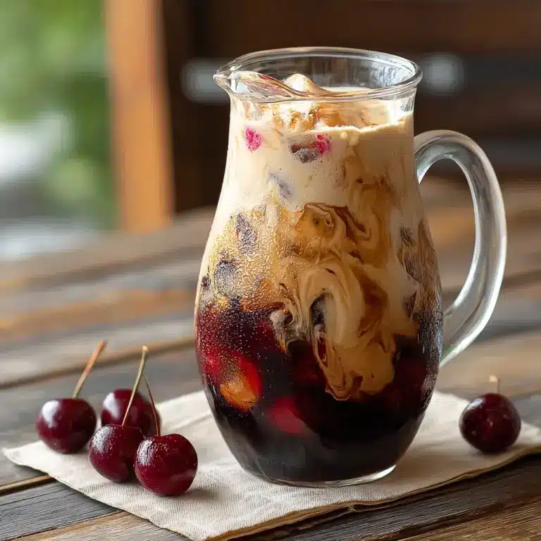 Cherry Almond Cold Brew with Vanilla Bean Cream Recipe