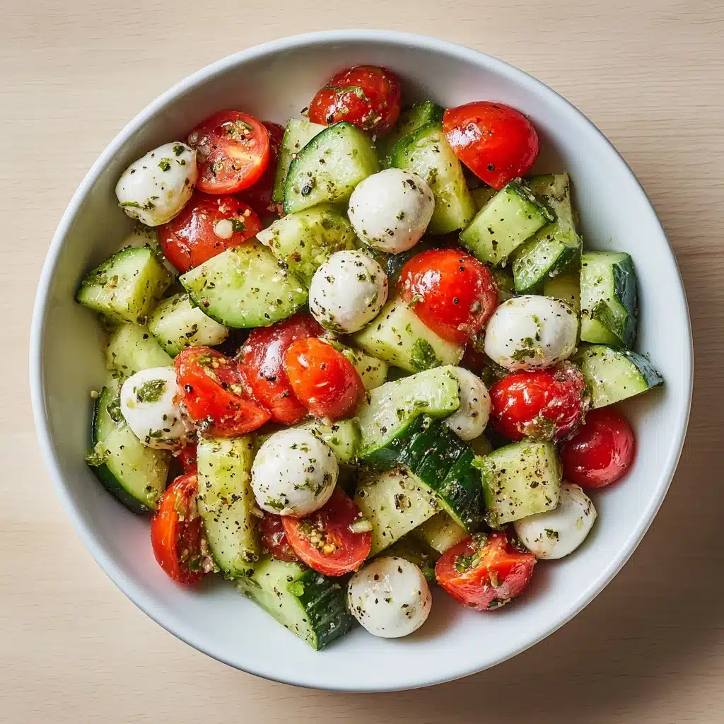 Cucumber Caprese Salad Recipe - Recipe Image