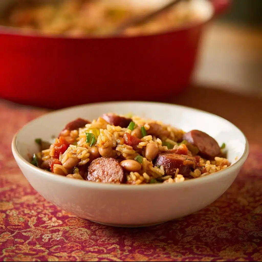 Easy Beans and Rice with Sausage Recipe - Recipe Image