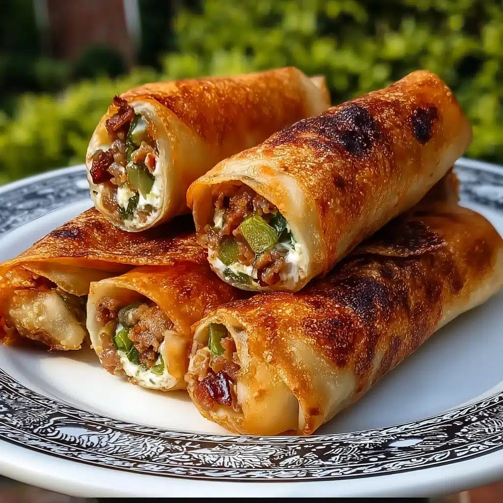 Bacon Jalapeño Popper Eggrolls Recipe - Recipe Image
