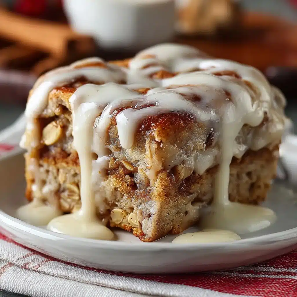 High-Protein Cinnamon Roll Baked Oatmeal Recipe