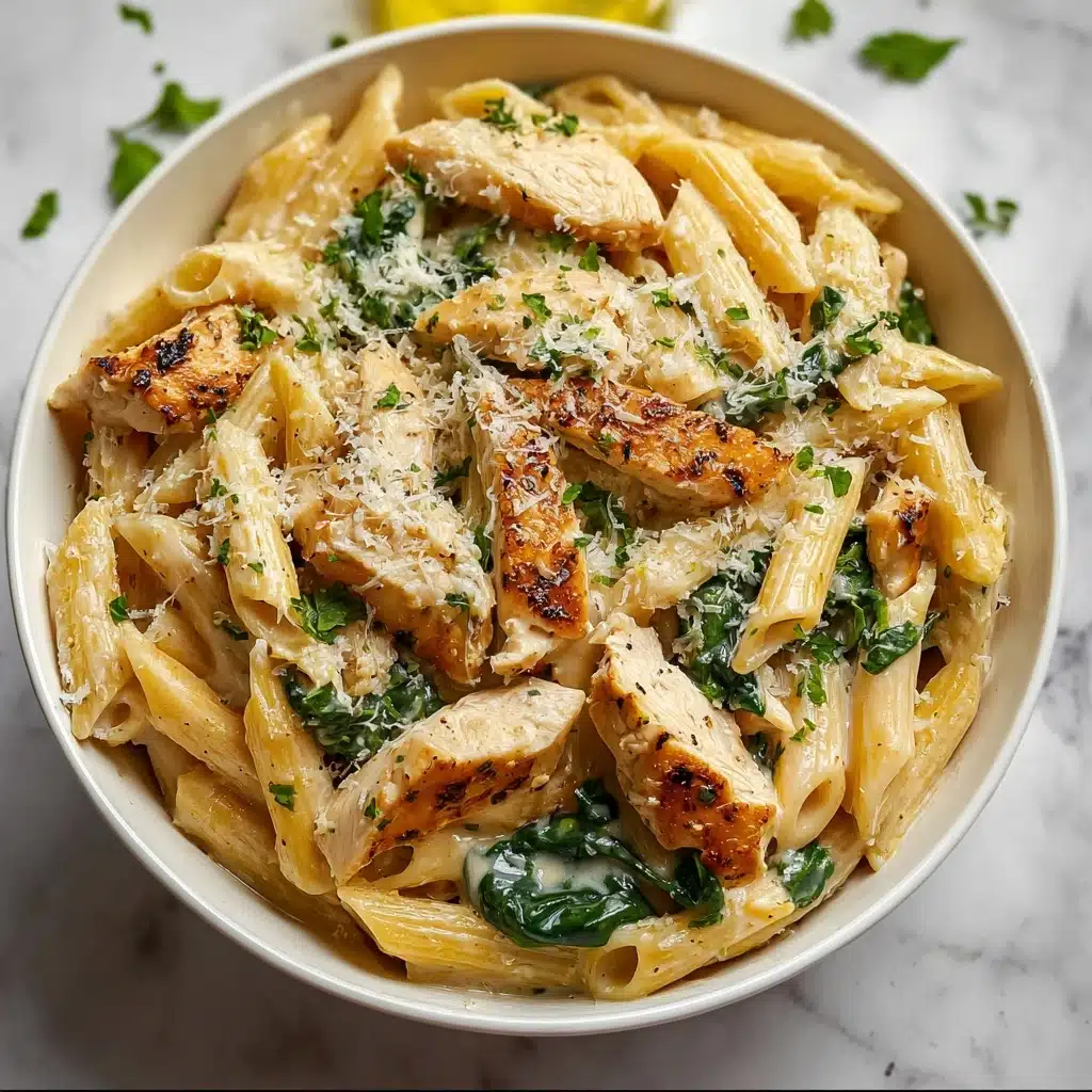 Healthy Garlic Parmesan Chicken Pasta Recipe