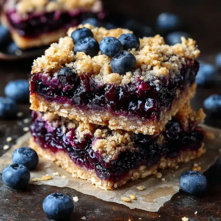 Blueberry Oatmeal Bars – A Wholesome Treat! Recipe