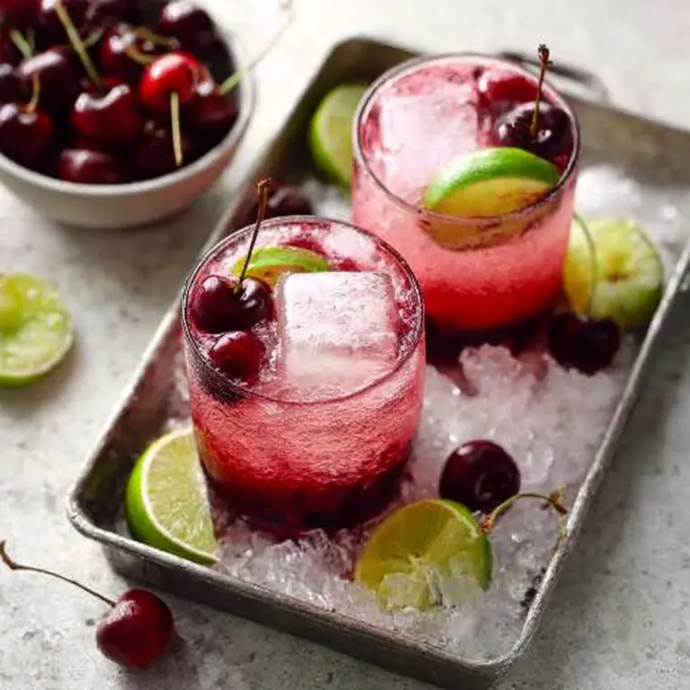 Cherry Limeade with Real Cherries Recipe