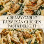 Healthy Garlic Parmesan Chicken Pasta Recipe