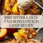 Old-Fashioned Peach Crisp Recipe